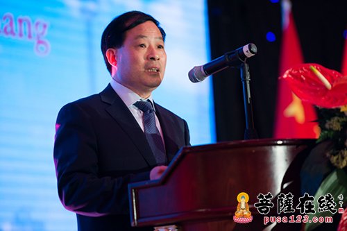 时政外交-驻多伦多总领事何炜夫妇举行到任招待会 达义法师应邀参加