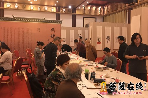 国画-“问禅金山——中国画名家邀请展”开幕 以禅画弘扬佛法
