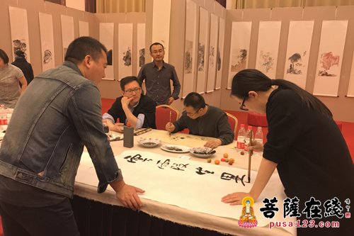 国画-“问禅金山——中国画名家邀请展”开幕 以禅画弘扬佛法