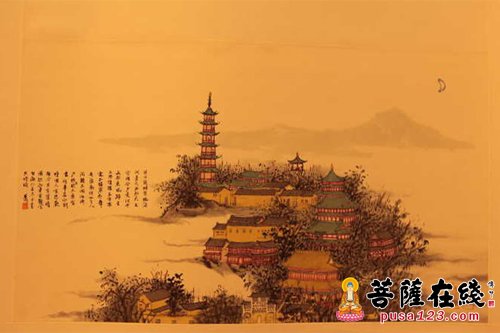 国画-“问禅金山——中国画名家邀请展”开幕 以禅画弘扬佛法