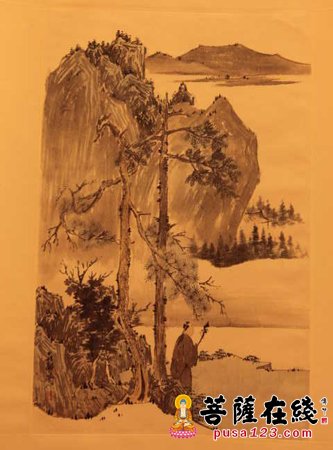 国画-“问禅金山——中国画名家邀请展”开幕 以禅画弘扬佛法