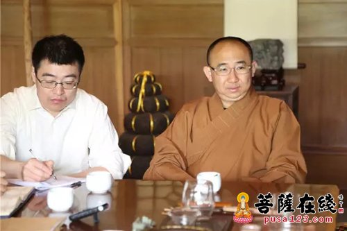 灵隐寺-中佛协综合研究室主任明杰法师一行赴灵隐寺调研