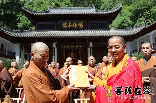 佛教-天台山佛学院学僧参拜玉泉祖庭 道伟法师慈悲开示