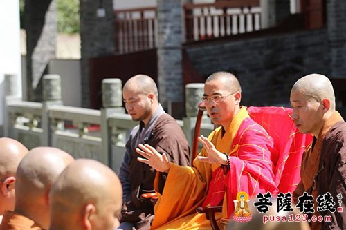 佛教-天台山佛学院学僧参拜玉泉祖庭 道伟法师慈悲开示