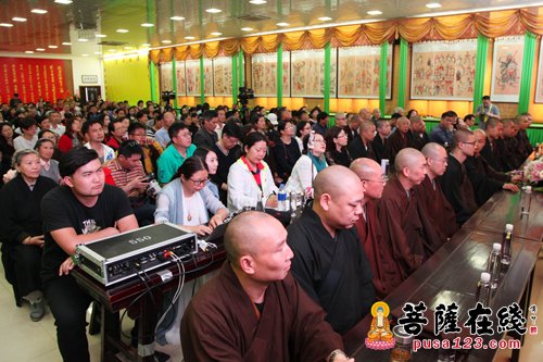 佛教-净因法师、施建军教授《佛教与管理》交流讲座在常州天宁禅寺举行