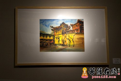 建筑-“禅心筑造 书画建新”玉佛禅寺建筑主题书画展开幕
