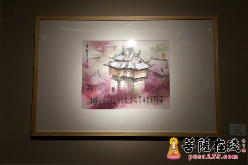 建筑-“禅心筑造 书画建新”玉佛禅寺建筑主题书画展开幕