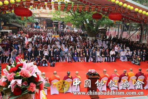 佛教-中国三大语系佛教界齐聚灵光寺 共庆2017佛诞节