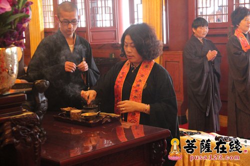 佛教-绍兴安康寺举行上堂大斋法会 法弘大和尚作上堂法语