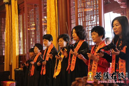 佛教-绍兴安康寺举行上堂大斋法会 法弘大和尚作上堂法语
