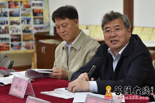 佛教-山东省政协领导一行调研合卢寺 悟实大和尚热情接待