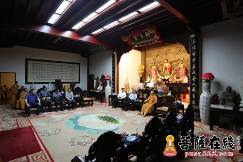 佛教-浙江省委统战部调研观音文化园观音法界建设工作