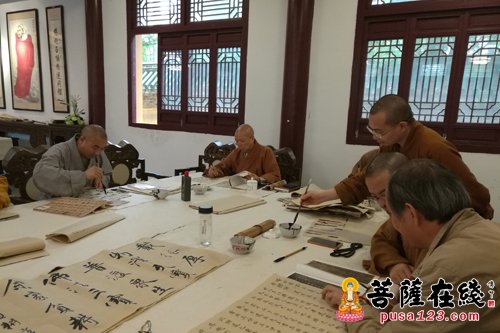 佛教-江苏省佛协缘源书画院书画艺术培训班开班 近30名法师参与培训