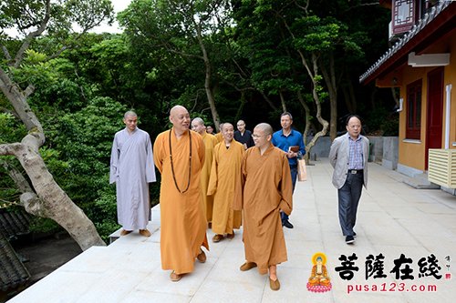 佛教-道慈大和尚一行视察洛迦山 要求加强寺院道风建设