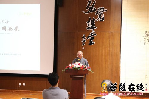 牛首山-谦谦礼佛心——佛顶艺海“道路”杨昀霖国画展在牛首山开幕