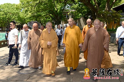 佛教-正慈大和尚一行参访普陀山 深入了解普陀山佛协管理机制