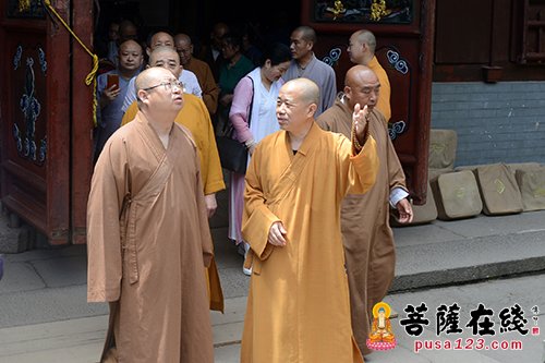 佛教-正慈大和尚一行参访普陀山 深入了解普陀山佛协管理机制
