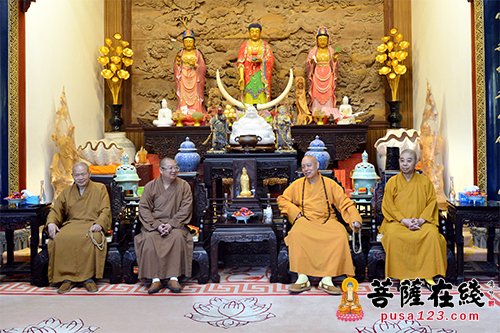 佛教-正慈大和尚一行参访普陀山 深入了解普陀山佛协管理机制