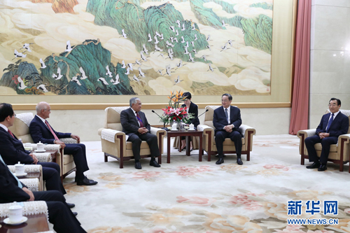 全国政协-全国政协主席俞正声会见出席亚洲宗教和平会议外方代表