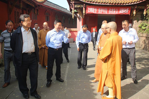 佛教-中国社科院世界宗教研究所卓新平所长一行调研泸州云峰寺