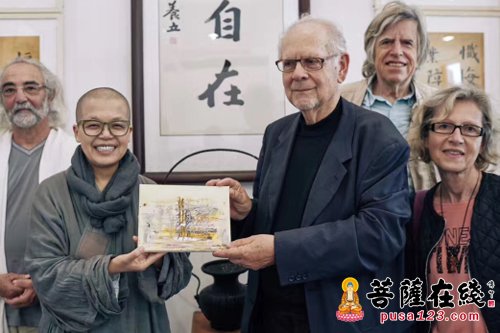 艺术-法中艺术协会主席Christian ETIE先生率团赴曹洞佛学院开展艺术交流