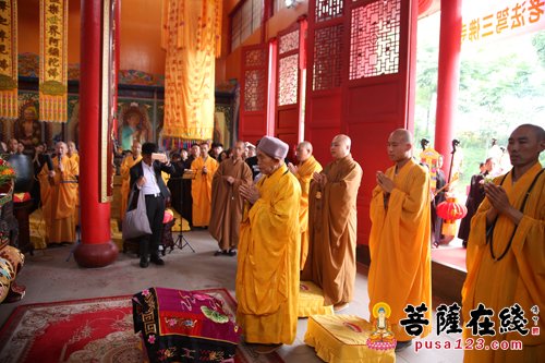 明道-百岁高僧明道长老赴重庆三佛寺参访