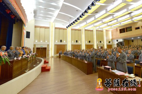 佛教-中国佛学院普陀山学院毕业典礼 道慈大和尚开示坚守信仰