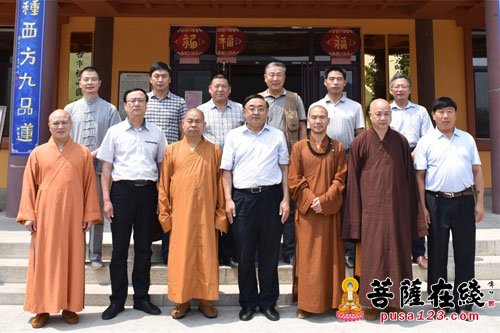 佛教-就申办佛学院事宜 山东省佛教协会会长仁昌法师一行调研合卢寺