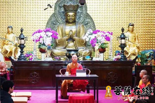 佛教-光泉法师应邀率团参访加拿大温哥华金佛寺 主题演讲《不忘初心，方得始终》