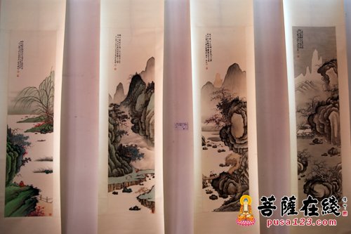 文化-翰墨明珠 相映成辉 七宝教寺书画展开幕