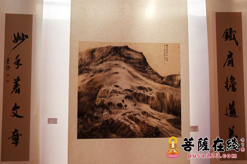 文化-翰墨明珠 相映成辉 七宝教寺书画展开幕