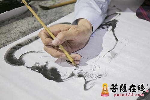 艺术-听蕉长春 “90后”艺术大家情系龙华古寺