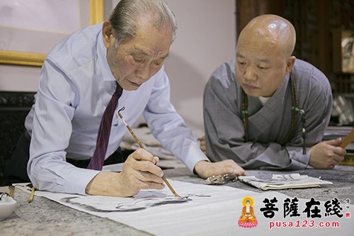 艺术-听蕉长春 “90后”艺术大家情系龙华古寺
