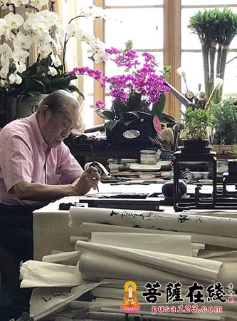 艺术-听蕉长春 “90后”艺术大家情系龙华古寺