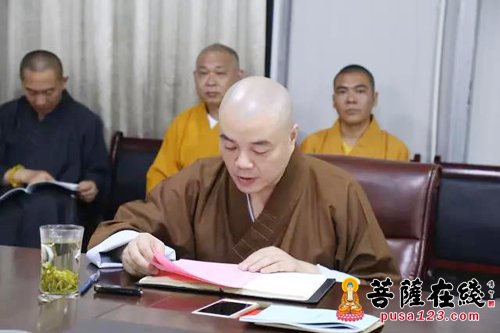佛教-湖州市佛教协会召开第五届六次常务理事会会议