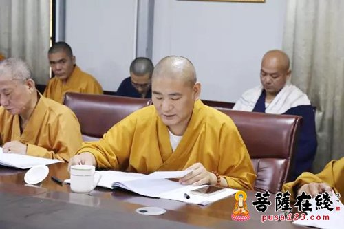 佛教-湖州市佛教协会召开第五届六次常务理事会会议