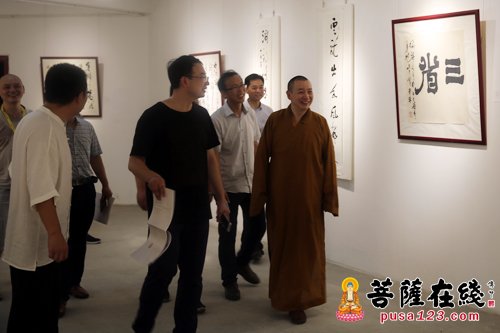 文化-墨香禅韵 十月书会名家作品在七宝教寺展览