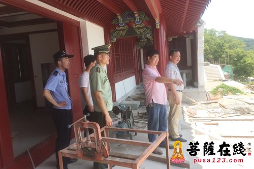 普陀山-为预防夏季安全隐患 普陀山佛协排查全山寺院