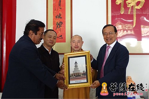 佛教-愿友谊长存 云南省佛教协会捐赠孟加拉国修建阿底峡尊者塔