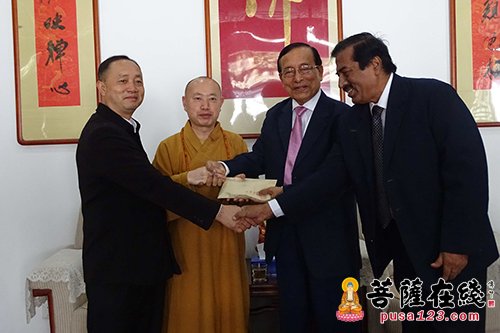 佛教-愿友谊长存 云南省佛教协会捐赠孟加拉国修建阿底峡尊者塔