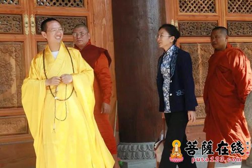 佛教-缅甸国巴丹达毕温达长老一行赴昆明宝华寺参访交流