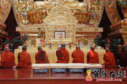 佛教-缅甸国巴丹达毕温达长老一行赴昆明宝华寺参访交流
