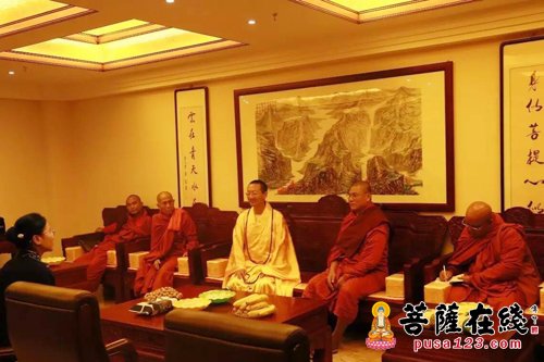 佛教-缅甸国巴丹达毕温达长老一行赴昆明宝华寺参访交流