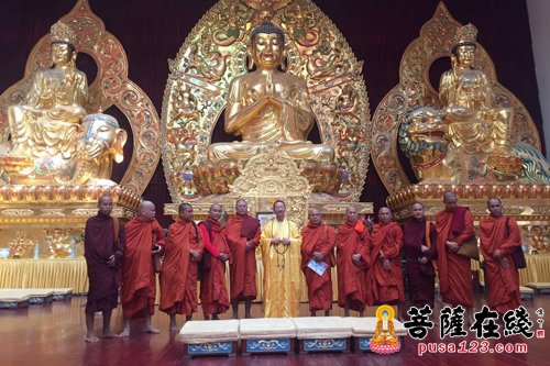 佛教-缅甸国巴丹达毕温达长老一行赴昆明宝华寺参访交流