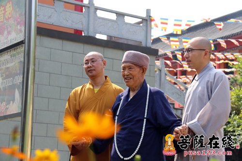 佛教-百岁高僧明道长老慈悲泼墨 龙山皇觉寺喜添佛光