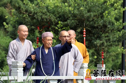 佛教-百岁高僧明道长老慈悲泼墨 龙山皇觉寺喜添佛光