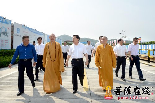 观音-全国人大委员夏宝龙赴观音法界工程现场调研
