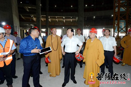 观音-全国人大委员夏宝龙赴观音法界工程现场调研