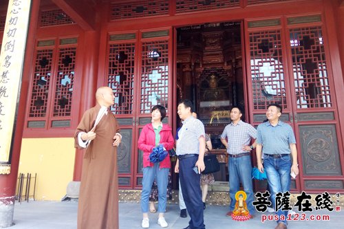 佛教-台州市椒江区反恐工作考察组一行赴安康寺参访