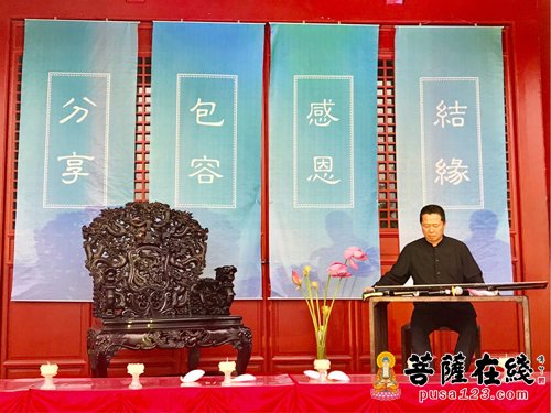 佛教-“倾听·秋籁”禅修梵音法会在当阳度门禅寺举行